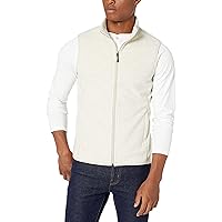 Amazon Essentials Men's Full-Zip Polar Fleece Vest (Available in Big & Tall)