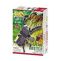 Insect World Stag Beetle | 175 Pieces | 6 Models | Age 5+ | Creative, Educational Construction Toy Block | Made in Japan