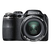 FUJIFILM Digital Camera FinePix S4500 (Black) 14MP Wide angle24mm 30x Optical Zoom F FX-S4500B - International Version (No Warranty)