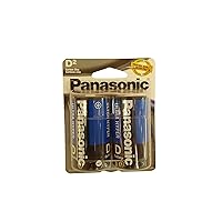 Panasonic D Batteries - 2 Pack - Carbon Zinc - Ultra Hyper