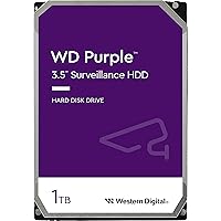 Western Digital 1TB WD Purple Surveillance Internal Hard Drive HDD - SATA 6 Gb/s, 64 MB Cache, 3.5