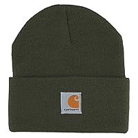 Carhartt unisex child Acrylic Watch Cold Weather Hat, Olive, 2-4 T (Toddler)