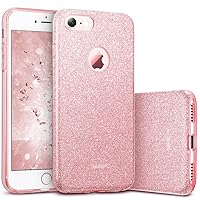 ESR iPhone 7 Case, Bling Glitter Sparkle Three Layer Shockproof Soft TPU Outer Cover + Hard PC Inner Protective Shell Skin for Apple 4.7