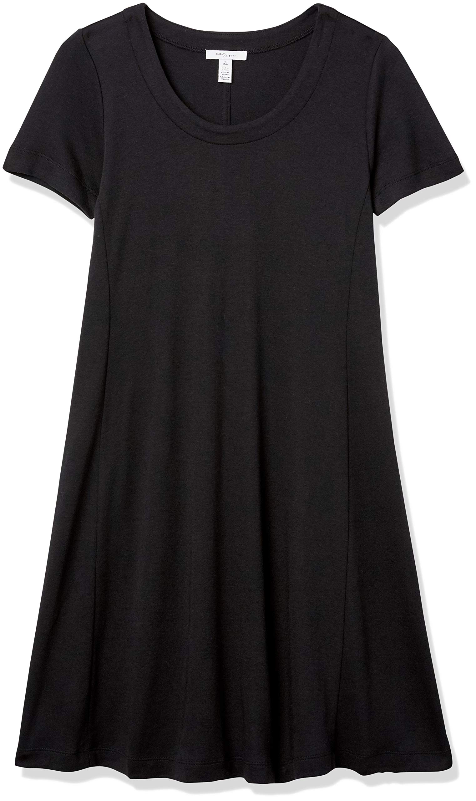 Daily Ritual Women's Short-Sleeve Scoop Neck Dress