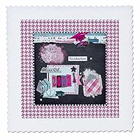 3dRose Image of Class of 2022, Collage of Cap, Diploma, Grad Word,... - Quilt Squares (qs_358794_3)