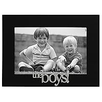 Malden International Designs 4307-46 The Boys! Expressions Picture Frame, 4x6, Black