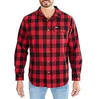 Smith's Workwear Men's Buffalo Pocket Flannel Button-up Shirt