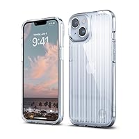 elago Clear Case Compatible with iPhone 14 Case Clear - 6.1 Inch - TPU Hybrid Technology, Anti-Yellowing, Pattern Glass Glowing Effect, Shockproof Bumper Cover, Full Body Protection - Made in Korea