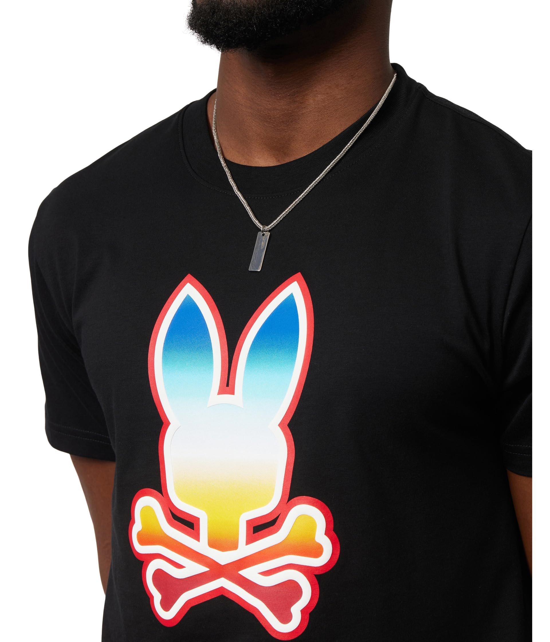 Psycho Bunny Guy Graphic Tee Black SM (US Men's 4)