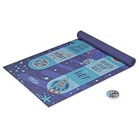 Kids Yoga Mat - 60” x 24” Yoga Mat for Kids Oriented 3mm Thick Yoga Mat, Fun Prints Exercise Mats, Ideal for Babies, Toddlers and Children - Non Toxic Latex Sensitive