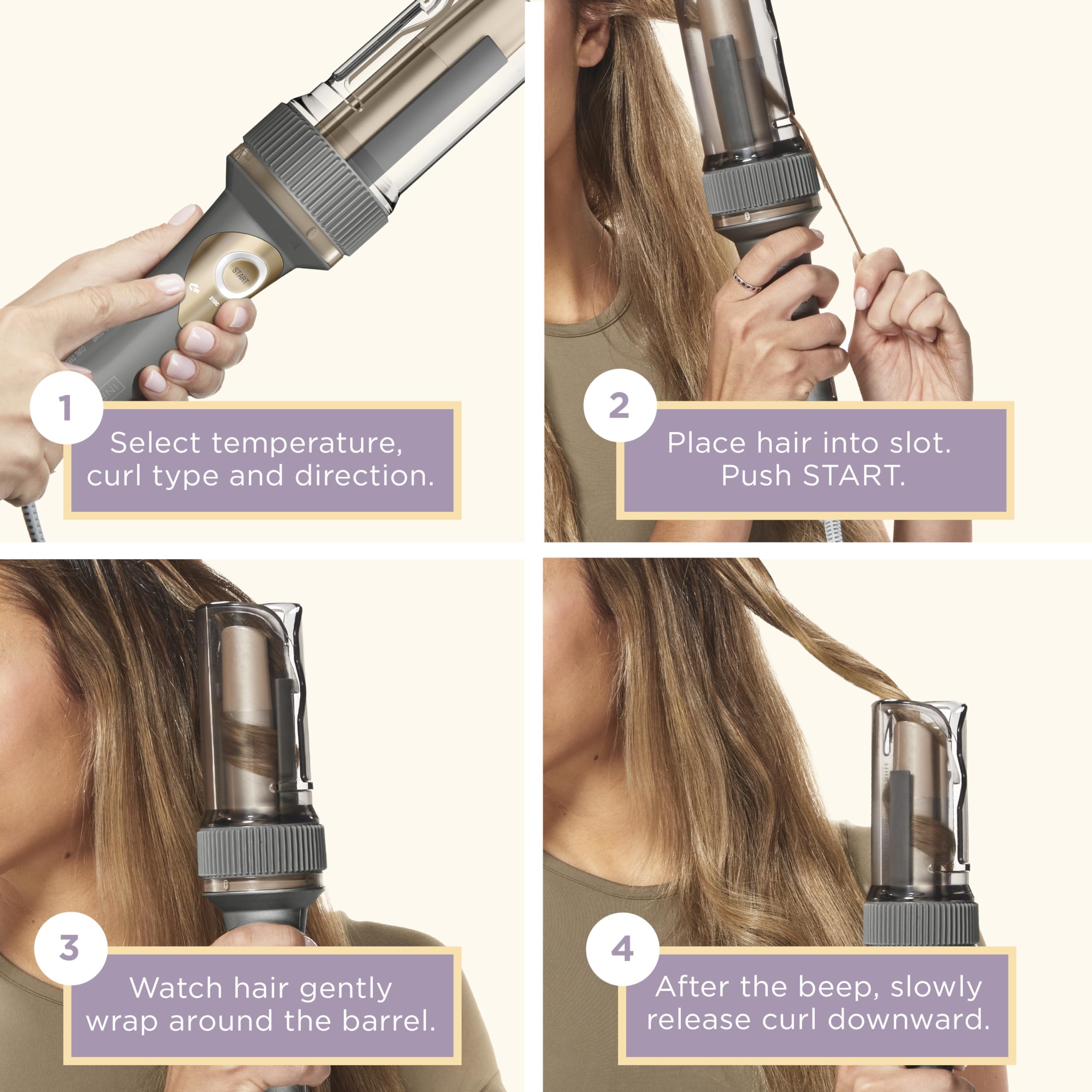 INFINITIPRO by CONAIR Curl Secret Automatic Curling Iron - 1 1/4-inch Barrel - Hair Curler for All Hair Types and Medium to Long Hair Lengths - Dual Voltage for Worldwide Travel