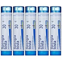 Boiron Spongia Tosta 30C (Pack of 5), Homeopathic Medicine for Croupy Cough