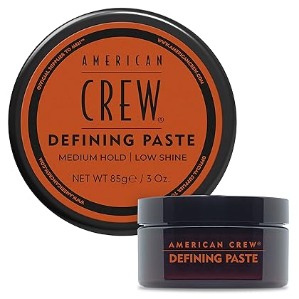 AMERICAN CREW Men's Hair Defining Paste (OLD VERSION), Medium Hold Hair Gel with Low Shine, 3 Oz (Pack of 1)