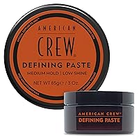 American Crew Men's Hair Defining Paste, Like Hair Gel with Medium Hold Hair Gel & Low Shine, 3 Oz (Pack of 1)