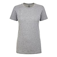 Women's Crewneck Short Sleeve T-Shirt, XL, HEATHER GRAY