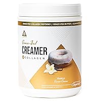 𝗪𝗜𝗡𝗡𝗘𝗥 - 𝗕𝗘𝗦𝗧 𝗞𝗘𝗧𝗢 𝗖𝗥𝗘𝗔𝗠𝗘𝗥 by LevelUp with C8 MCT, Collagen Protein, Ketogenic Diet Coffee Creamer, Ketosis Supplement Ketone Support (Vanilla Sweet Cream, 19.5 oz)