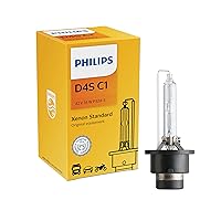 Philips D4S Standard Authentic Xenon HID Headlight Bulb, 1 Pack