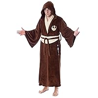 INTIMO Star Wars Adult Obi-Wan Kenobi Jedi Fleece Robe Bathrobe For Men Women