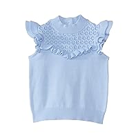 Janie and Jack Girl's Cap Sleeve Pointelle Sweater (Toddler/Little Kids/Big Kids)