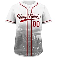 Custom Baseball Jersey Sports Uniform for Men Women Youth, Personalized Stitched or Printed Your Name and Number