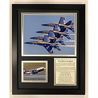 Legends Never Die US Navy Blue Angels Framed Double Matted Photos, 12