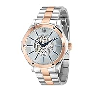 Maserati Men's Circuito Stainless Steel Quartz Stainless-Steel-Plated Strap, Pink, 13 Casual Watch (Model: R8823127001)