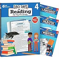 180 Days of Practice 4 Book Bundle: Engaging Daily Activities for Building Fourth Grade Literacy and Math Skills