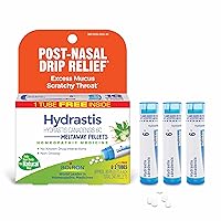 Hydrastis Canadensis 6C Homeopathic Medicine for Post-Nasal Drip Relief, Excess Mucus, Scratchy Throat - 3 Count (240 Pellets)