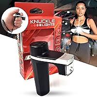 KnuckleLights ONE Running Light for Runners and Walkers Rechargeable 350 Lumens Night Running Gear Light, Grab and Go Convenience for Night Safety