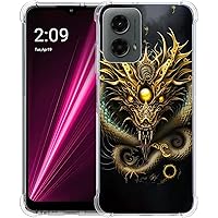 Case for Motorola Moto G 5G 2024,Golden Dragon with Ball Drop Protection Shockproof Case TPU Full Body Protective Scratch-Resistant Cover for Motorola Moto G 5G 2024/Moto G 5G 3rd Gen
