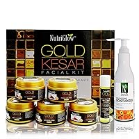 NutriGlow NATURAL'S Ubtan Facial Kit For Glowing Skin, Tan Removal With Haldi & Chandan, 60gm Pack of 2