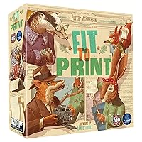 & Flatout Games | Fit to Print | Build your Newspaper! | From the Creators of Cascadia | Easy to Learn | Quick to Play | Ages 10+ | For 1-6 Players