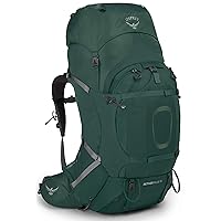 Osprey Aether Plus 70L Men's Backpacking Backpack, Axo Green, S/M