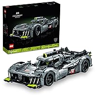 LEGO Technic Peugeot 9X8 24H Le Mans Hybrid Hypercar 42156 Collectible Race Car Building Kit for Adults and Teens, 1:10 Scale Racing Car Model, Gift for Motorsport Fans