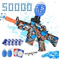  Large Splatter Blaster Water Gun for Orbeez, Manual & Automatic  Gel Ball Blaster with Drum with 40000 Water Beads, for Outdoor Activities -  Shooting Team Game, Ages 12+, Blue Devil 