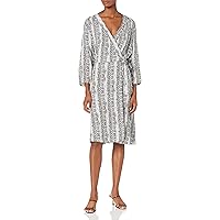 M Made in Italy Women's Snake Print Wrap Dress