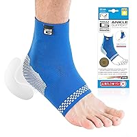 Neo-G Ankle Support - For Arthritis, Joint Pain, Sprains, Strains, Ankle Injury, Recovery, Sports, Basketball - Multi Zone Compression Sleeve - Airflow Plus - Class 1 Medical Device - X-Large - Blue