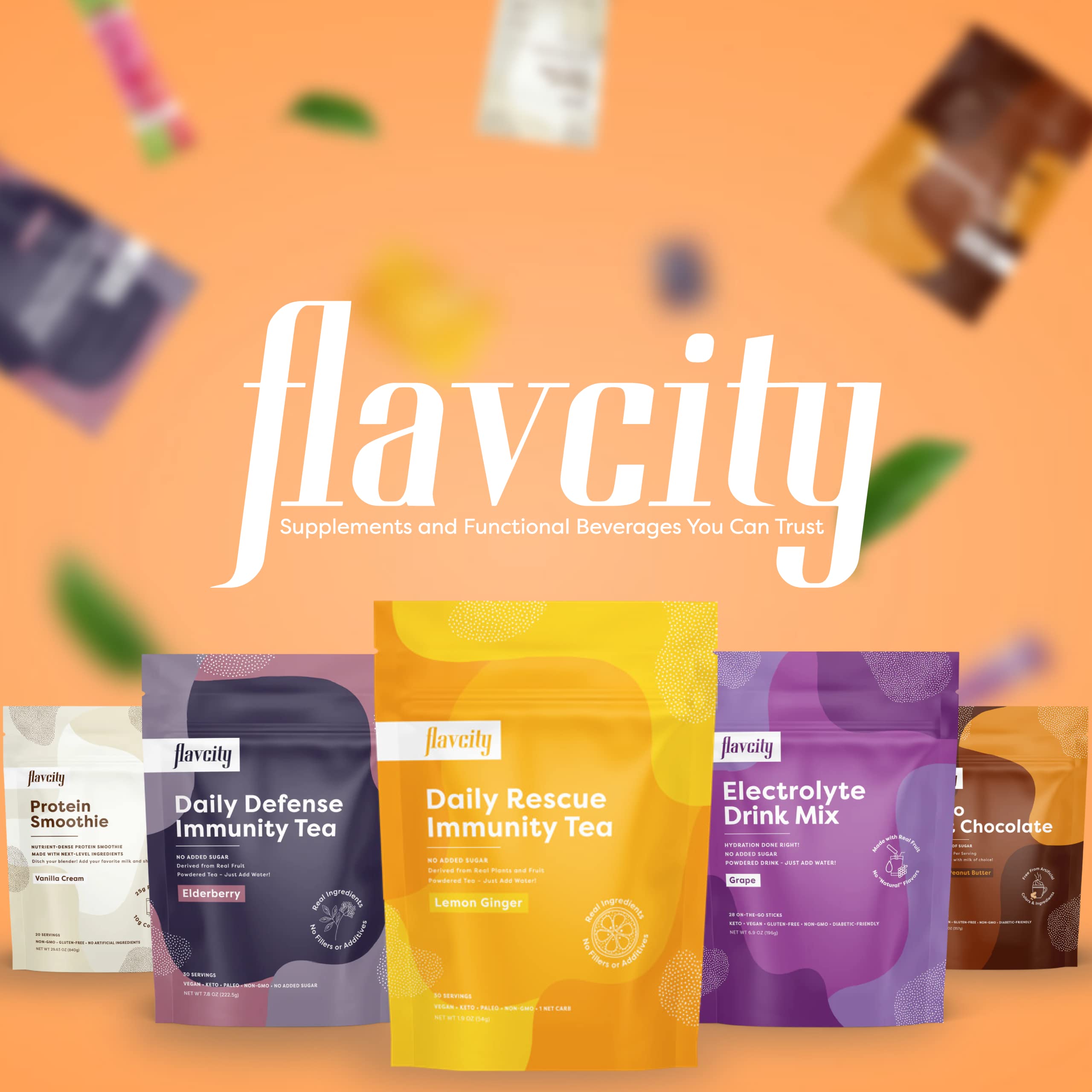 FlavCity Berries and Cream Protein Smoothie