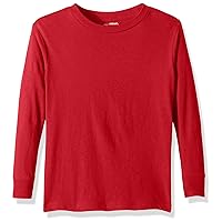 Puma Men's City Long Sleeve Blank Tee, Youth Large, Red