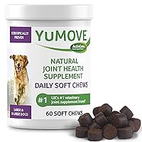 YuMOVE Daily Chews | Hip and Joint Supplement for Large & X Large Dogs with Glucosamine, Hyaluronic Acid, Green Lipped Mussel | 60 Chews - 1 Month's Supply