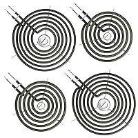 S-Union Upgraded 4 Pack WB30M1 WB30M2 Electric Stove Burners Replacement for GE Hotpoint Kenmore Stove Element,2PCS WB30M1 6