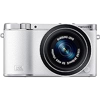 Samsung EV-NX3000BEHUS Wireless Smart 20.3MP Compact System Camera with 3-Inch LCD and 20-50mm Compact Zoom (White)