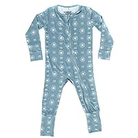 Organic Baby Bamboo Rompers with 11 Signature Prints - Infant Zipper Jumpsuits