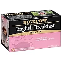 Bigelow Tea English Breakfast Black Tea, Caffeinated Tea, 20 Count Box (Pack of 6), 120 Total Tea Bags