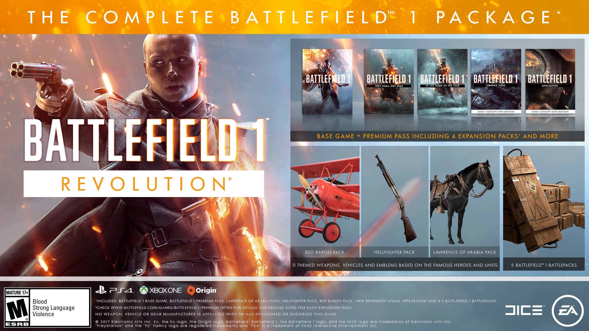 Battlefield 1 Revolution – PC Origin [Online Game Code]