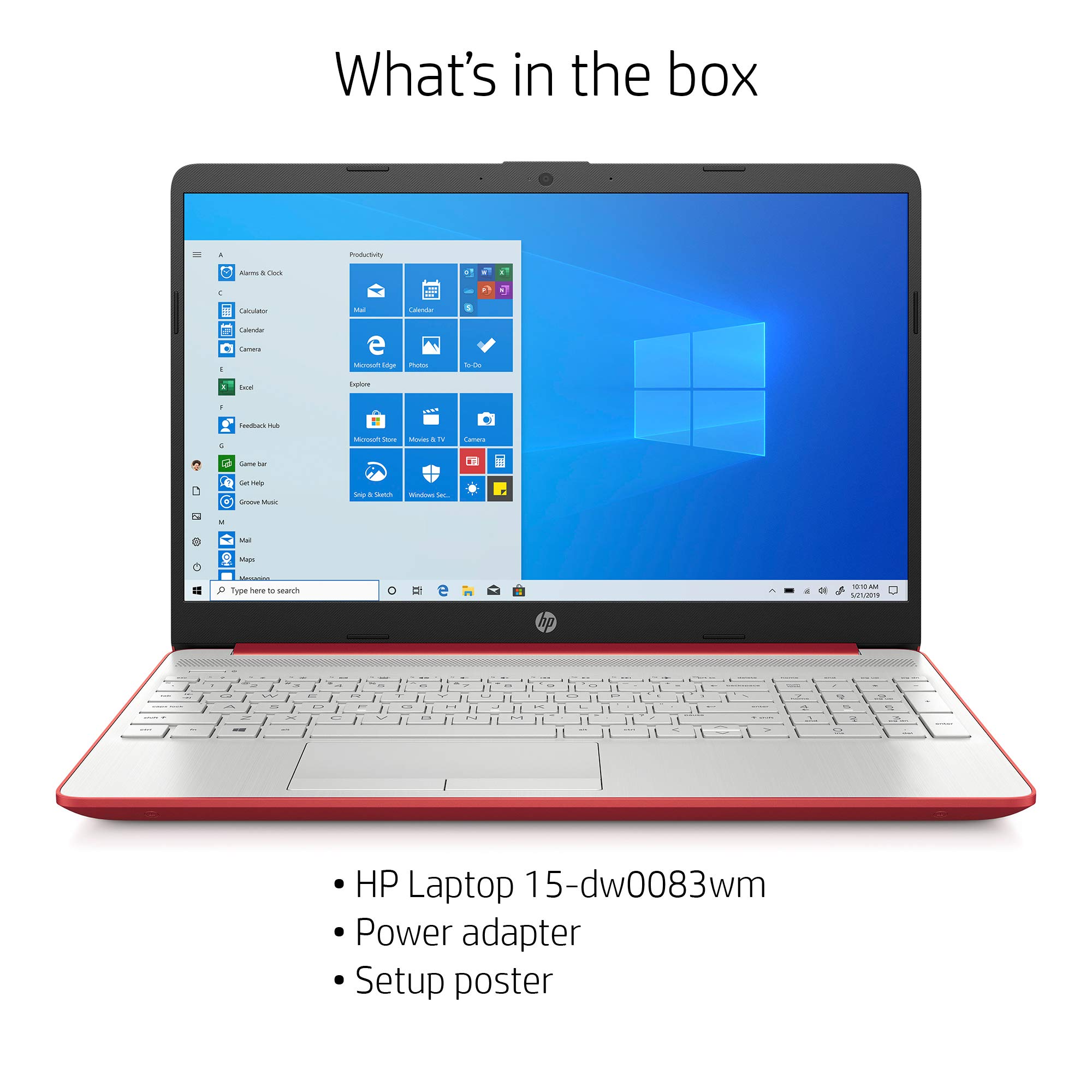 HP Newest Pavilion Intel Pentium Silver N5000 4GB 128GB SSD Windows 10 Laptop Red