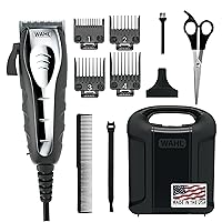 Wahl USA Quiet Pro Corded Dog Clippers for Grooming - Heavy Duty Compact Electric Dog Grooming Kit Hair Clippers for Dogs Cats Pets- Model 9181