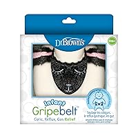 Dr. Brown's Infant Gripebelt for Colic Relief, Heated Tummy Wrap, Baby Swaddling Belt for Gas Relief, Natural Relief for Upset Stomach in Babies and Toddlers, Lamb,0-3m