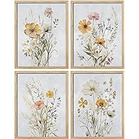 SIGNWIN Poster Wildflowers Floral Botanical Print Nature Illustration Decorative Country/Farmhouse Rustic Cozy Zen for Living Room, Bedroom, Office - 8