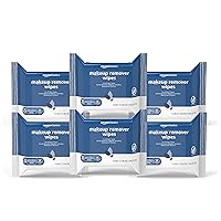 Make Up Remover Wipes, Original, 150 Count (6 Packs of 25) (Previously Solimo)